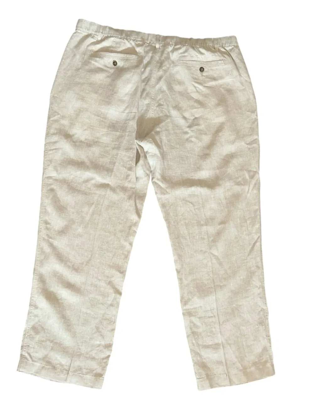 Caribbean Linen Pants Drawstring Men’s 44x32 Resortwear Dadcore